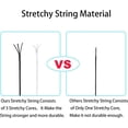 thumbnail image 3 of Stretchy String for Bracelets, 3 Rolls 1 mm 495 Feet Sturdy Elastic String Cord for Jewelry Making, Necklaces, Beading and Crafts (1.0mm Black&Wihte&Rainbow), 3 of 6