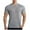 Gray, variant on Mens T-Shirts Short Sleeve V-Neck Tee Summer Casual Stripe Shirts, Sizes S-3XL