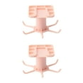 thumbnail image 3 of Maytalsory 360 Degrees Rotated Hook Self-adhesive with 6 Home Bag Rack Hanger Multi-purpose Accessory Ties Hooks Hanging Household Pink 2Set, 3 of 6