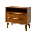 thumbnail image 3 of 26" Tall 2-drawer End Table with Charging Station Table for Living Room Acron, 3 of 7