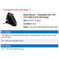 thumbnail image 2 of Brake Booster - Compatible with 1967 - 1972 GMC K15/K1500 Pickup 1968 1969 1970 1971, 2 of 2