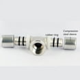 thumbnail image 3 of 1216/1620*DN15/DN20 Female thread three-way joint copper bite Aluminium plastic composite pipe fittings straight tube connecter, 3 of 3