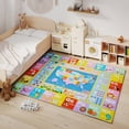 thumbnail image 2 of Janvonne Kids Educational Area Rug for Learning USA Map,Alphabet, Numbers, Colors, Season,Non-Slip Machine washable Carpet for Nursery, Playroom,4x5ft, 2 of 9