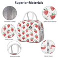 thumbnail image 4 of Lunch Bag Lunch Box for Women Reusable Insulated Lunch Bags,Water-Resistant Fruits Strawberry Pattern Cooler Lunch Tote Bag, Large Capacity for Work Travel Picnic, 4 of 6