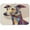 Abstract Art Dog Pattern, variant on Kitchen Drying Mat Super Absorbent Heat Resistant Reversible & Foldable With Hanging Loop Dalmatian Dog in Red Background