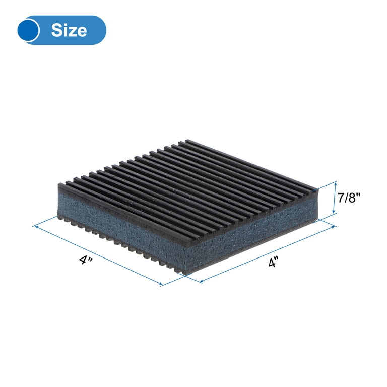 Kit De 4 Isolateurs Anti-Vibration Keenso - Support Caoutchouc M6 20x20mm Pour Compresseur, Moteur, Pompe à Eau