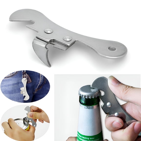 FACEGA Stainless Steel Compact Manual Tin Can Opener Bottle Jar Beer Opener Kitchen Tool