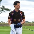 thumbnail image 4 of Lsque Five Nights At Freddy'S Pattern Golf Shirts for Men Dry Fit Print Moisture Wicking Performance Short Sleeve Polo Shirt-Medium, 4 of 7