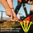 thumbnail image 6 of 20 Pcs Plastic Stakes for Tents and Blankets, Tent Stakes 5.7inch, Yellow, 6 of 7
