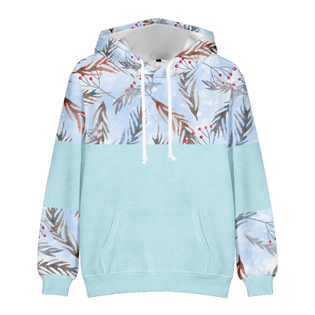 

MLFU Boys Stitching Hooded Sweatshirts Cotton Warm 3D Print Tops For Boys