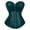 ArmyGreen, variant on Leather Corsets for Women Bustier Women's Boned Zipper Biker Girl Costume Lingerie Vintage Plus Size WineRed 3XL