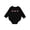 AB-Black, variant on Sock Monkey Heart Border Baby Fleece Bodysuit