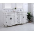 thumbnail image 7 of Elegant Lighting Vf10160dab Danville 60" Free Standing Double Basin Vanity Set - Off White, 7 of 7