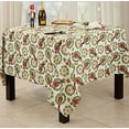 thumbnail image 4 of Fennco Styles Nutcracker Holiday Tablecloth 70" W X 70" L - Red & Green Solider Print Festive Table Cover for Christmas Décor, Dining Room, Banquet, Family Gathering and Special Events, 4 of 5