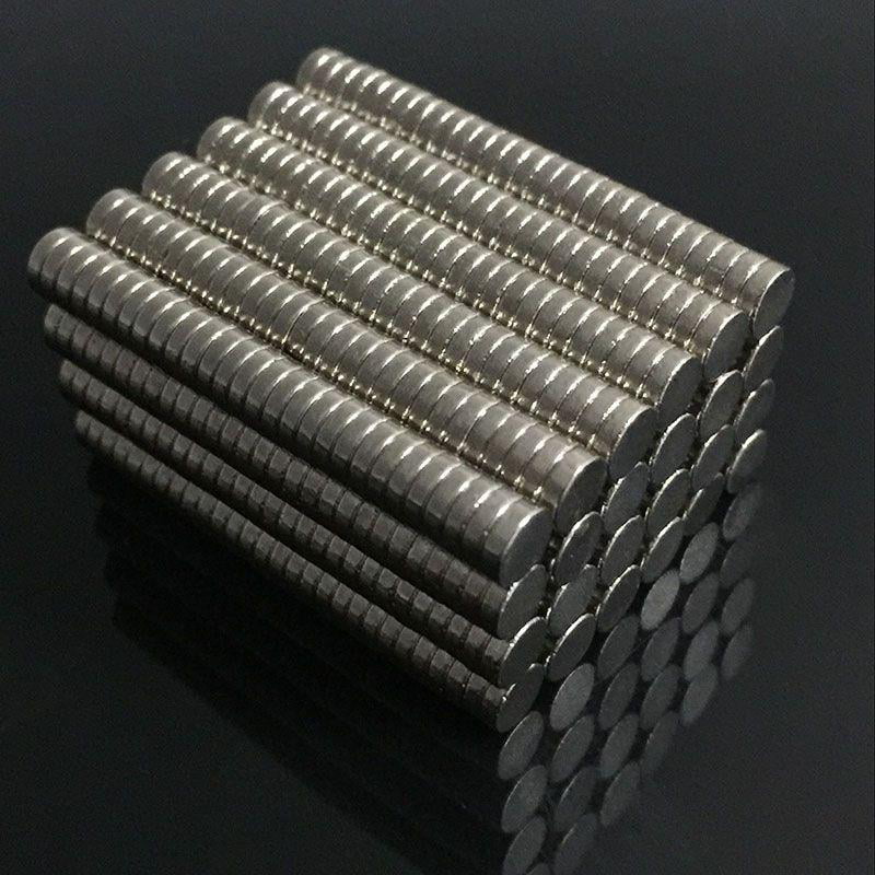 100pcs Tiny Dia 2 X 2mm Nd-Fe-B Super Strong Rare Earth N35 Magnets Model Crafts 