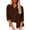 Brown, variant on Raeneomay Long Sleeve Shirts for Women Button Down Tops with Pocket V Neck Loose Blouse Casual Work Tunic Tops