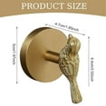 thumbnail image 3 of Clearance Hooks under $10,Curtain Holdbacks Bird Shaped Brass Curtain Holdbacks Decorative Exquisite Golden Hooks For Drapes Window Home Decoration, 3 of 7