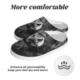 thumbnail image 6 of Picia Geometric Bull Design for Women's Lamb-hug Comfy Fleece House Slippers Memory Foam, Slip-on House Shoes Indoor Outdoor-35/36, 6 of 7