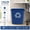 Blue, variant on 7-Gallon Gray Resin Wastebasket, Plastic Trash Can for Bedroom, Bathroom, Office - Fits Under Desk, Sink, Cabinet