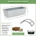 thumbnail image 4 of Bloom Box Garden Growing Kit, Medium White with Odette Stand, 4 of 4