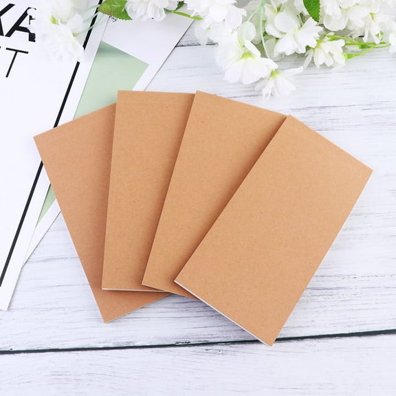 Masteelf Light Brown Mini Notepad for Writing Made of Paper Great for Traveling and Business Trips 10 Pieces
