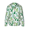 thumbnail image 3 of Fotbe Cactus Plants1 Men's Women's UPF 50+ Sun Protection Jacket Hooded Cooling Shirt with Pockets Hiking Outdoor Performance-Medium, 3 of 9