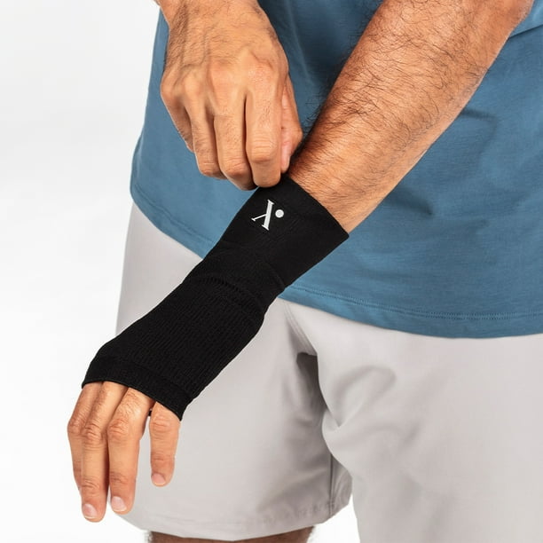 Nufabrx Pain Relieving Wrist Compression Sleeve for Men & Women, Hand