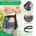 thumbnail image 4 of Yayeee Waist Apron with Pockets for Cooking Waterproof Half Server Aprons, Blue Christmas Santa, 4 of 7