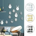 thumbnail image 4 of Kearding Pegatina de Pascua forma de huevo acrílico pared calcomanía Festival decoración espejo pared Paster Diy 3d pegatinas decorativas Kits de decoración para fiestas negro JM626 Kearding HA003777-03, 4 of 6