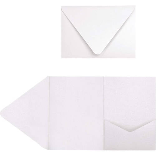 Envelopes.com A7 Pocket Invitations (5" x 7"), 18pt