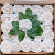 thumbnail image 1 of Caja de regalo de rosas de espuma de polietileno, 25/50 unidades, flores artificiales falsas, decoración de boda, flores para sujetar, 1 of 6
