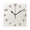 Black, variant on Gold Dots Pattern Wall Clock Square Clock Decoration Creative Clock Dual Use Black Pointer 7.78in
