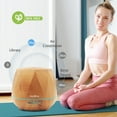 thumbnail image 4 of 550ml Essential Oil Diffuser, Daroma Upgraded Remote Control 6 In 1 Aromatherapy Ultrasonic Cool Mist Humidifier, 7 Color Changing Mood Lights & Waterless Auto-Off for Home Office Gift, Light Wood, 4 of 7