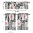 thumbnail image 6 of Kitchen Curtains and Valance Set 36 Inch Tier Pioneer Colorful Floral 3 Pieces Set Dining Room Small Curtain Drapes Cafe Curtains Valance for Home Decor Rod Pocket, 6 of 6