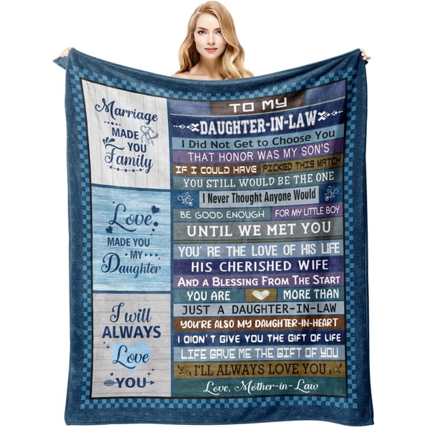 LHSHID Mother in Law Gifts from Daughter in Law Mother in Law Gifts Blanket Mother in Law Birthday Gifts Mother in Law Gifts Ideas for Christmas for Mother in Law Throw Blankets 30x40in