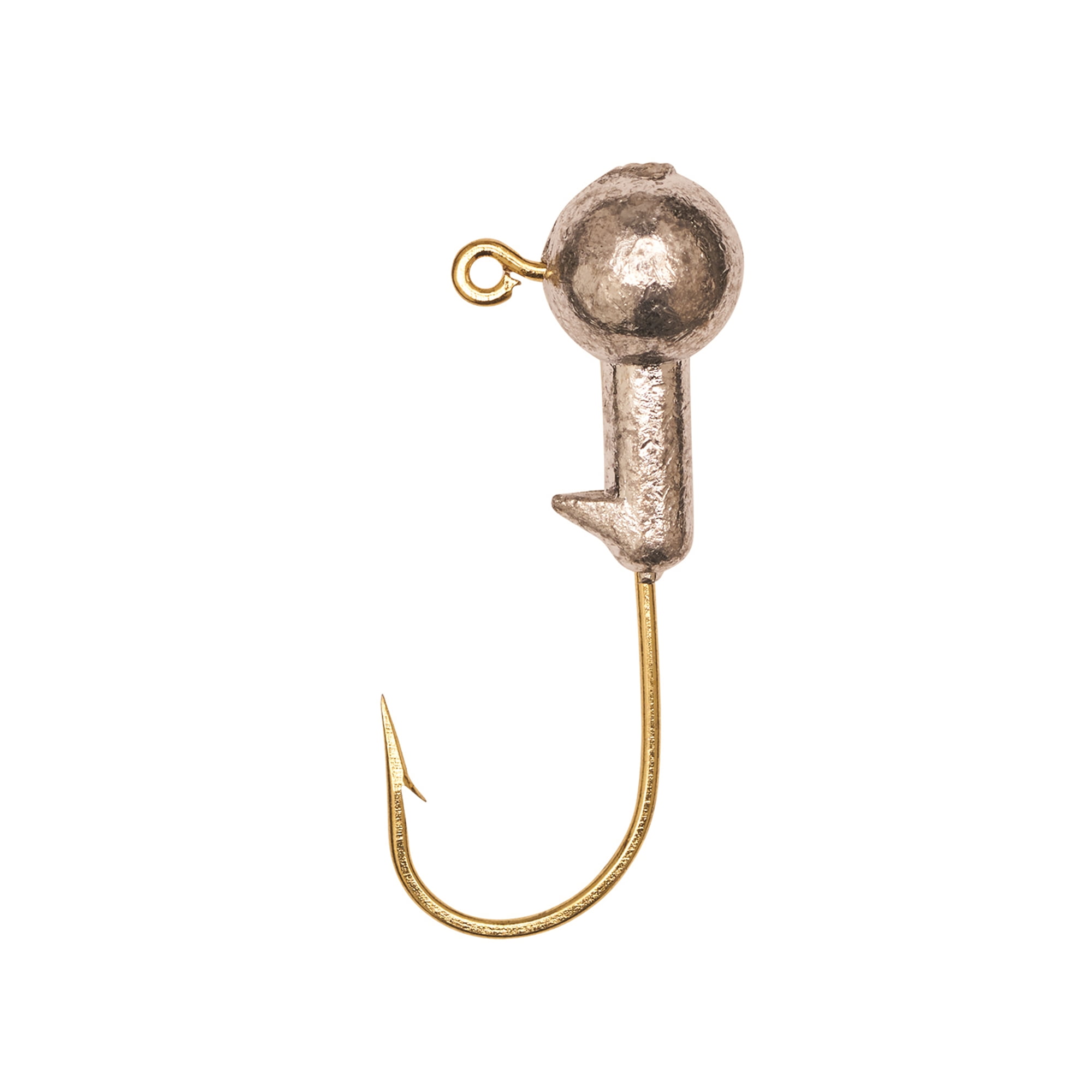 Eagle Claw Tin Ball Head Jig, Unpainted with Gold Hook, 1/32 oz., 10 Count