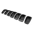 thumbnail image 3 of AC,7PCS 22x10.3cm Marco de Rejilla Frontal de riñón de Coche Negro Rejilla de Carreras de Coche Parte Superior de la línea, 3 of 8