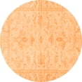 thumbnail image 1 of Ahgly Company Indoor Round Oriental Orange Traditional Area Rugs, 3' Round, 1 of 4
