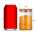 thumbnail image 2 of 12Pcs Glass Jars Set(300Ml),Clear Spice Jars with Bamboo Lids, Food Storage Jars Canisters for Kitchen Counter Organizer, 2 of 10