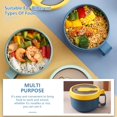 thumbnail image 5 of My Order! Ramen Bowl Set with Utensil • Microwave, Portable Ramen Cooker, Instant Ramen Noodle Bowls, Easy To Clean, for Home Office Dorm Apartment Motor Home Etc Clearance Items, 5 of 7