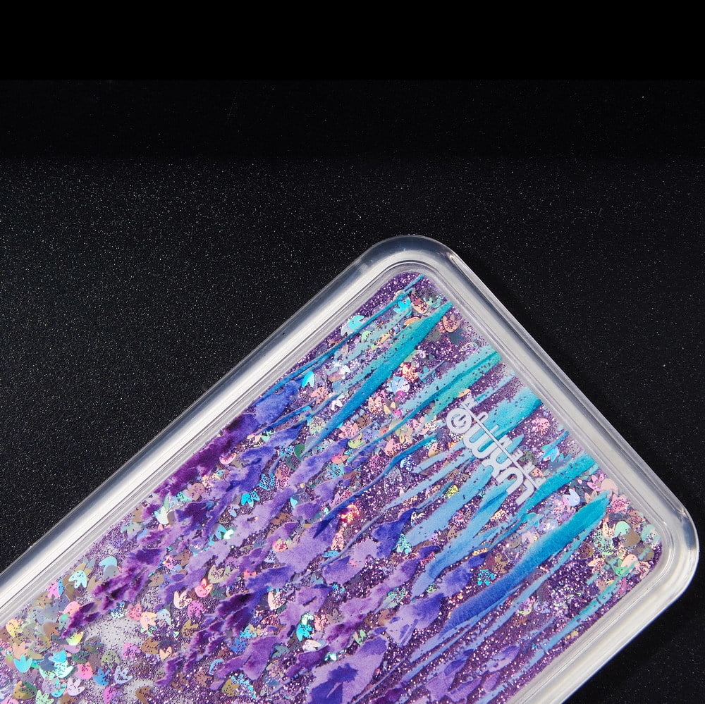 SUMACLIFE Sparkling Waterfall "Lavender Bliss" Protective Phone Case for Apple iPhone 7 Plus or iPhone 8 Plus (Exact Perfect Fit)