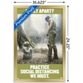 thumbnail image 3 of Star Wars: Saga - Luke and Yoda Social Distancing Wall Poster, 14.725" x 22.375", Framed, 3 of 6