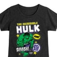 thumbnail image 3 of Marvel Hulk - Sticker Collage - Toddler And Youth Girls Fitted Short Sleeve Graphic T-Shirt, 3 of 5