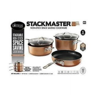 Best Buy: Granitestone PRO Stackmaster Stackable Non Stick 10pc Cookware Set  Grey 2947