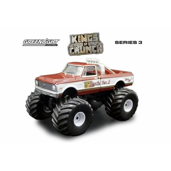 1972 Chevy C20 Monster Truck, Gentle Ben 1 - Greenlight 49030F/48 - 1/64 Scale Diecast Model Toy Car