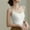 White, variant on Women Sport Tank Tops Square Neck Sleeveless Tee Adjustment Spaghetti Straps Bras One Piece Seamless Bra Workout Sport Yoga Top 2025