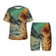 thumbnail image 1 of Balery Space Adventurer Cat Conjunto de Pijama Infantil de Manga Corta con Estampado – Ropa de Dormir de Algodón Suave-Large, 1 of 6