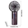 thumbnail image 3 of weibbin Electroplating Handheld Spray Small Fan USB Charging Portable Desktop Silent Big Wind Outdoor Fan, 3 of 7