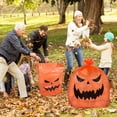 thumbnail image 5 of Heyone Halloween Pumpkin Lawn Bags 6 Pack Pumpkin Pattern Leaf Bags for Halloween Outdoor Yard Fall Lawn Trash Bag Decoration Large Pumpkin Lawn Bag - 2 Sizes, 5 of 5