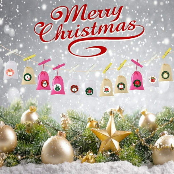 Candy Christmas 2022 Leonard Christmas Advent Calendar 2022, 24 Days Hanging Advent Calendars  Garland Candy Gift Sacks Diy Felt Advent Calendar Bags For Holiday Christmas  Decorations - Walmart.com